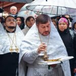 Литургия в кафедральном Свято-Александро-Невском соборе в праздник Крещения Господня.