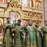 В КАНУН ПРАЗДНИКА ВХОДА ГОСПОДНЯ В ИЕРУСАЛИМ ЕПИСКОП КАЛЛИНИК СОВЕРШИЛ ВСЕНОЩНОЕ БДЕНИЕ В КАФЕДРАЛЬНОМ АЛЕКСАНДРО-НЕВСКОМ СОБОРЕ Г. СИМФЕРОПОЛЯ