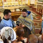 Молебен для учащих и учащихся перед началом учебного года в кафедральном Свято-Александро-Невском соборе г. Симферополя.