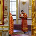Богослужение в кафедральном Александро-Невском соборе в канун Недели 6-й по Пасхе, о слепом