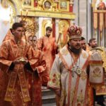 Епископ Бахчисарайский Каллиник совершил всенощное бдение в кафедральном соборе святого благоверного князя Александра Невского г. Симферополя в канун Недели 17-й по Пятидесятнице.