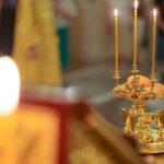 Праздничные богослужения в нижнем храме Александро-Невского кафедрального собора в день памяти равноапостольного великого князя Владимира и празднования 1038-летия Крещения Руси