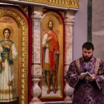 Божественная литургия в субботу первой седмицы Великого поста в кафедральном соборе святого благоверного князя Александра Невского.