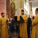 ЕПИСКОП ЯЛТИНСКИЙ НЕСТОР ВОЗГЛАВИЛ ЛИТУРГИЮ В ДЕНЬ ПАМЯТИ ПРАВЕДНОГО ИОАННА КРОНШТАДТСКОГО В КАФЕДРАЛЬНОМ АЛЕКСАНДРО-НЕВСКОМ СОБОРЕ Г. СИМФЕРОПОЛЯ.