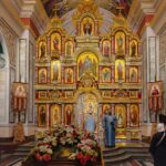 Литургия в праздник Похвалы Пресвятой Богородицы (Субботу Акафиста) в кафедральном Александро-Невском соборе.
