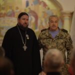 В рамках проведения сборов военных священников группировки "Днепр" в Александро-Невском кафедральном соборе был совершён молебен