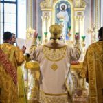 В НЕДЕЛЮ 3-Ю ПО ПЯТИДЕСЯТНИЦЕ, ЕПИСКОП БАХЧИСАРАЙСКИЙ КАЛЛИНИК СОВЕРШИЛ БОЖЕСТВЕННУЮ ЛИТУРГИЮ В АЛЕКСАНДРО-НЕВСКОМ КАФЕДРАЛЬНОМ СОБОРЕ Г. СИМФЕРОПОЛЯ.