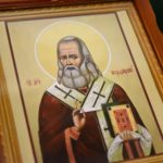 Божественная литургия в день памяти священномученика Порфирия, епископа Симферопольского и всех  новомучеников Крымских в кафедральном Александро-Невском соборе г. Симферополя.