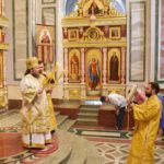 В Неделю 4-ю по Пятидесятнице, Преосвященный Каллиник, епископ Бахчисарайский совершил Божественную литургию в кафедральном соборе святого благоверного князя Александра Невского г. Симферополя.