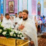 Литургия в кафедральном Александро-Невском соборе в день празднования Вознесения Господня