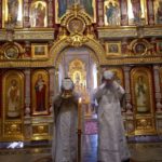 Богослужение во Вселенскую родительскую (мясопустную) субботу в кафедральном Александро-Невском соборе.