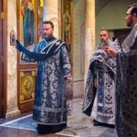 Литургия Преждеосвященных Даров в нижнем храме (во имя святителя Гурия, Архиепископа Таврического).