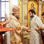 В Неделю 4-ю по Пасхе епископ Бахчисарайский Каллиник совершил Литургию в кафедральном Александро-Невском соборе г.. Симферополя.