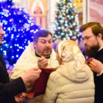 В Рождественскую ночь Митрополит Тихон возглавил праздничную Божественную литургию в кафедральном Александро-Невском соборе.