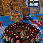 Всенощное бдение в канун Недели 3-й Крестопоклонной в кафедральном Александро-Невском соборе.