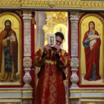 Богослужение в кафедральном Александро-Невском соборе в канун Недели 6-й по Пасхе, о слепом