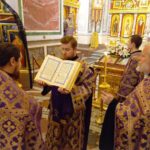 Всенощное бдение  в канун Недели 5-й Великого поста, преподобной Марии Египетской, в кафедральном Александро-Невского собора.