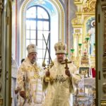 В ПРАЗДНИК ПРЕОБРАЖЕНИЯ ГОСПОДНЯ МИТРОПОЛИТ СИМФЕРОПОЛЬСКИЙ И КРЫМСКИЙ ЛАЗАРЬ ВОЗГЛАВИЛ ПРАЗДНИЧНУЮ БОЖЕСТВЕННУЮ ЛИТУРГИЮ В АЛЕКСАНДРО-НЕВСКОМ КАФЕДРАЛЬНОМ СОБОРЕ Г. СИМФЕРОПОЛЯ