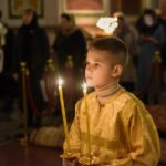 Богослужение  в канун Недели 29-й по Пятидесятнице в кафедральном Александро-Невском соборе.