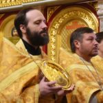 Преосвященный Евфимий, епископ Луховицкий возглавил Литургию в Неделю 16-ю по Пятидесятниц  в кафедральном Свято-Александро-Невском соборе г. Симферополя.