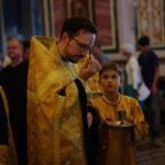 Богослужение в  кафедральном Свято-Александро-Невском соборе в канун Недели 15-й по Пятидесятниц