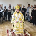 В ВОССТАНОВЛЕННОМ ХРАМЕ 4-Х СВЯТИТЕЛЕЙ МОСКОВСКИХ ПЕТРА, АЛЕКСИЯ, ИОНЫ И ФИЛИППА В ПРЕСТОЛЬНЫЙ ПРАЗДНИК ЕПИСКОП КАЛЛИНИК СОВЕРШИЛ ПЕРВУЮ БОЖЕСТВЕННУЮ ЛИТУРГИЮ.