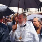 Литургия в кафедральном Свято-Александро-Невском соборе в праздник Крещения Господня.
