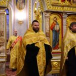 Богослужение в канун Недели 23-й по Пятидесятнице в кафедральном Александро-Невском соборе