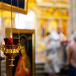 Литургия в кафедральном Александро-Невском соборе в день празднования Вознесения Господня