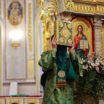 Всенощное бдение в кафедральном соборе святого благоверного князя Александра Невского  в канун праздника Святой Троицы (Пятидесятницы)