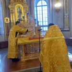 Литургия  в Неделю мясопустную, о Страшном Суде в кафедральном Александро-Невском соборе.