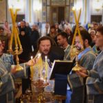 Преосвященный Каллиник, епископ Бахчисарайский совершил всенощное бдение в кафедральном соборе святого благоверного князя Александра Невского г. Симферополя в канун праздника Покрова Пресвятой Владычицы нашей Богородицы и Приснодевы Марии.