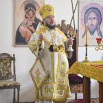 В ВОССТАНОВЛЕННОМ ХРАМЕ 4-Х СВЯТИТЕЛЕЙ МОСКОВСКИХ ПЕТРА, АЛЕКСИЯ, ИОНЫ И ФИЛИППА В ПРЕСТОЛЬНЫЙ ПРАЗДНИК ЕПИСКОП КАЛЛИНИК СОВЕРШИЛ ПЕРВУЮ БОЖЕСТВЕННУЮ ЛИТУРГИЮ.
