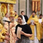 Архиерейское богослужение в Неделю 9-ю по Пятидесятнице в кафедральном Александро-Невском соборе г. Симферополя.