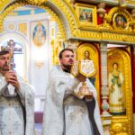 Литургия в кафедральном Александро-Невском соборе в день празднования Вознесения Господня