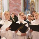 Литургия святителя Василия Великого в Великую субботу в кафедральном Александро-Невском соборе г. Симферополя.