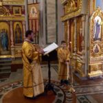 Литургия в Неделю о блудном сыне в кафедральном Свято-Александро-Невском соборе.