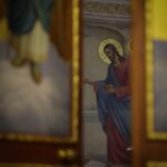 Божественная литургия в Александро-Невском кафедральном соборе в памяти преподобного Сергия, игумена Радонежского, всея России чудотворца
