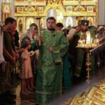 Всенощное бдение в кафедральном соборе святого благоверного князя Александра Невского  в канун праздника Святой Троицы (Пятидесятницы)
