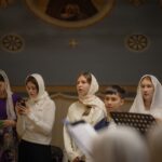 Песнопения Божественной литургии исполнил детский хор Просветительского центра святителя Гурия Таврического