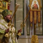 Всенощное бдение в кафедральном Свято-Александро-Невском соборе в канун престольного торжества.