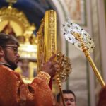 Епископ Бахчисарайский Каллиник совершил всенощное бдение в кафедральном соборе святого благоверного князя Александра Невского г. Симферополя в канун Недели 17-й по Пятидесятнице.