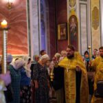 Богослужение  кафедральном Свято-Александро-Невском  соборе в канун Недели 16-й по Пятидесятнице