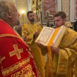 В КАНУН НЕДЕЛИ 23-Й ПО ПЯТИДЕСЯТНИЦЕ ЕПИСКОП ЯЛТИНСКИЙ НЕСТОР СОВЕРШИЛ ВСЕНОЩНОЕ БДЕНИЕ В КАФЕДРАЛЬНОМ СВЯТО-АЛЕКСАНДРО-НЕВСКОМ СОБОРЕ Г. СИМФЕРОПОЛЯ.