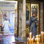 В ПРАЗДНИК КАЗАНСКОЙ ИКОНЫ БОЖИЕЙ МАТЕРИ ЕПИСКОП БАХЧИСАРАЙСКИЙ КАЛЛИНИК ВОЗГЛАВИЛ ЛИТУРГИЮ В АЛЕКСАНДРО-НЕВСКОМ КАФЕДРАЛЬНОМ СОБОРЕ Г. СИМФЕРОПОЛЯ.