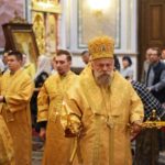 Епископ Ялтинский Нестор совершил Божественную литургию в кафедральном Александро-Невском соборе г. Симферополя в Неделю 18-ю по Пятидесятнице.
