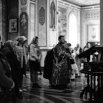 Божественная литургия Преждеосвященных Даров в Свято-Александро-Невском кафедральном соборе.