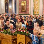 Всенощное бдение в канун Недели 3-й Крестопоклонной в кафедральном Александро-Невском соборе.