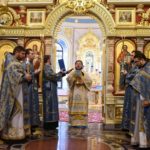 В НЕДЕЛЮ 24-Ю ПО ПЯТИДЕСЯТНИЦЕ ЕПИСКОП БАХЧИСАРАЙСКИЙ КАЛЛИНИК СОВЕРШИЛ БОЖЕСТВЕННУЮ ЛИТУРГИЮ В КАФЕДРАЛЬНОМ СОБОРЕ СВЯТОГО БЛАГОВЕРНОГО КНЯЗЯ АЛЕКСАНДРА НЕВСКОГО Г. СИМФЕРОПОЛЯ.