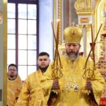 Преосвященный Евфимий, епископ Луховицкий возглавил Литургию в Неделю 16-ю по Пятидесятниц  в кафедральном Свято-Александро-Невском соборе г. Симферополя.